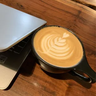 Lavender honey latte