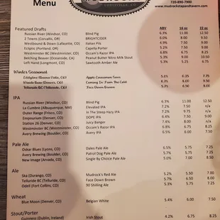 Great beer selection