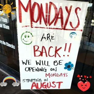 Open sign