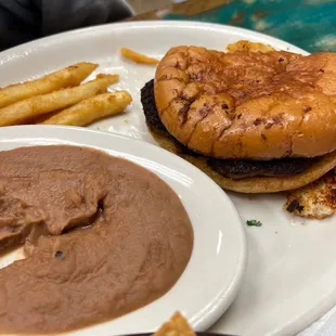 Don't try the burger, greasy, and with some scales