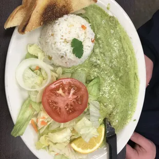 Fish option with cilantro. Delicious!