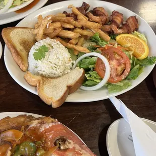 Shrimp wrapped in bacon plate.