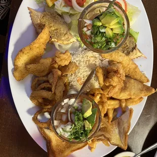 a plate of food on a table