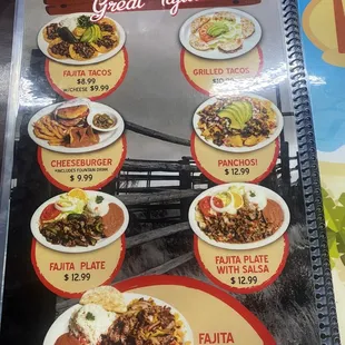 English Menu