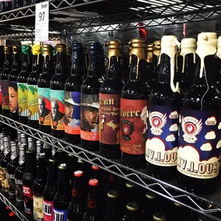 a variety of bottles