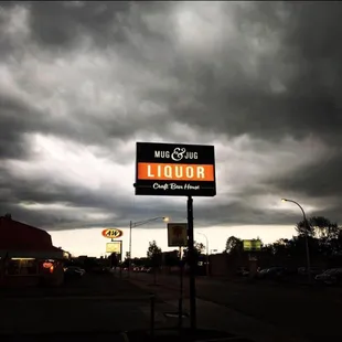 a dark sky