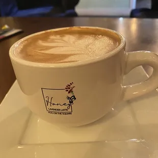 Honey lavender latte