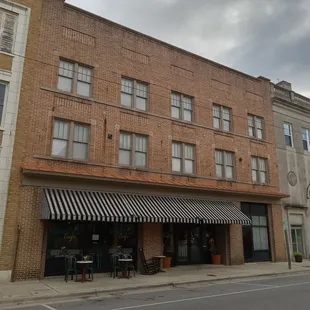 the outside of the building