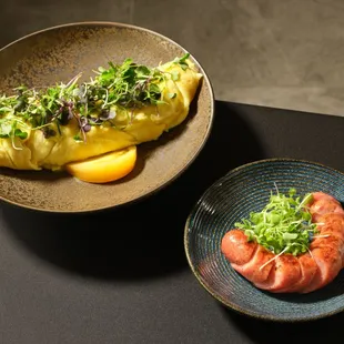 Three Egg Omelet and Apple smoked Sausage