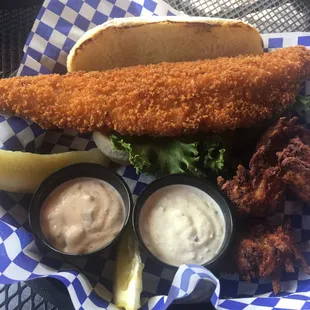 Walleye sandwich
