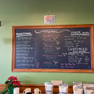 Drink menu.....delicious choices!