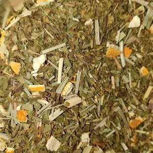 a mixture of dried herbs