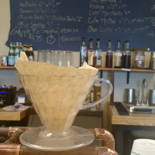 Pour-over area