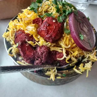 Hyderabad Chicken Dum Biryani