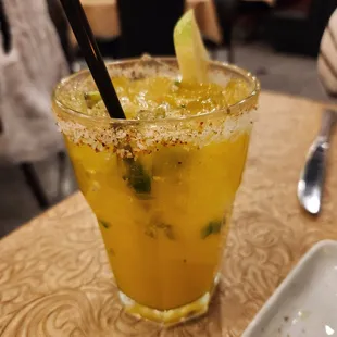 Chili mango margarita