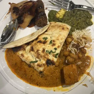 My delicious vegetarian plate.