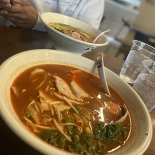 Spicy Miso Ramen (substituted chicken for pork belly)