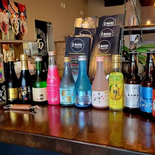 They sell 12 kinds of Sake and beers too!