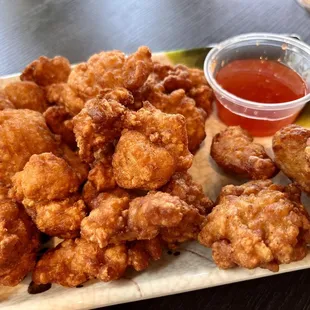 Chicken karaage with sweet spicy sauce