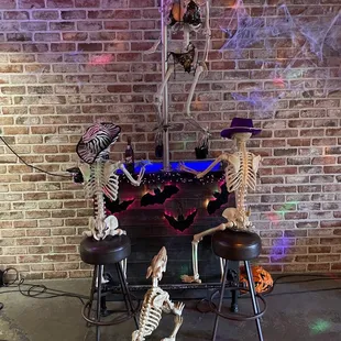 Inside Halloween table