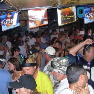 in the bar during the mooning