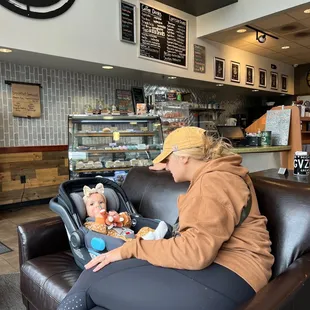 Main counter and pastries