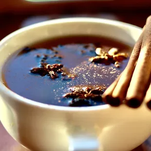 a cup of hot chocolate