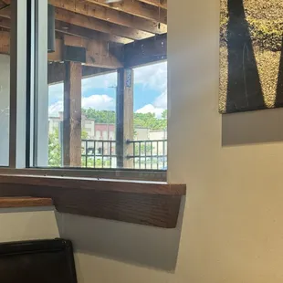 Dead flies on windowsill. Zoom in.