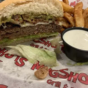 Garlic Parmesan Bacon Burger