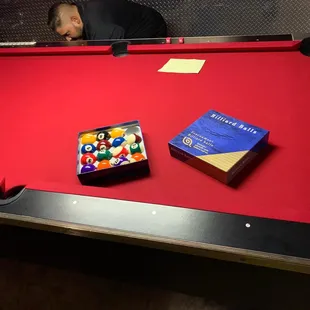 New pool tables &amp; supplies