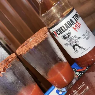 a shot of a bloody drink