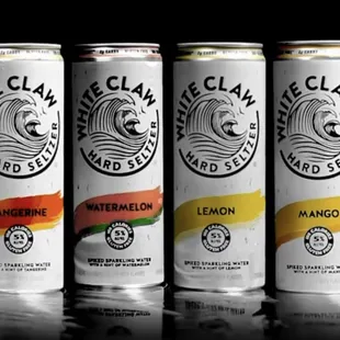 Variety of White Claw flavors available