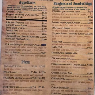 Menu as of 5/24/2024