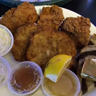 All you can eat fish fry with potato pancakes