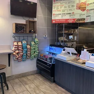 Ordering and menu area
