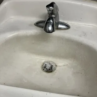 Not the cleanest bathroom.
