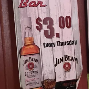 $ 3 00 every thursday