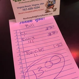 "Run-A-Way Bill" was here!