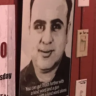 Al Capone ( a Robin Hood to the poor) is quoted ...