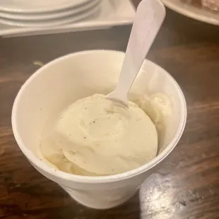 Vanilla bean ice cream