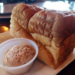 Delicious yeast rolls and cinnamon butter!