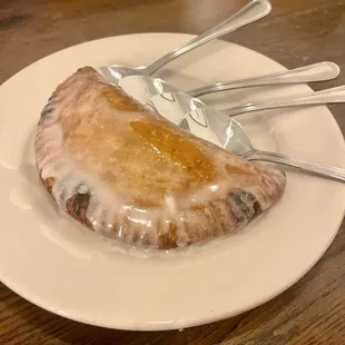 Homemade fried cherry pie