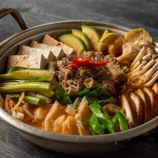 Beef intestine soup Gopchang jjigae