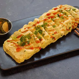 Korean style egg omelet