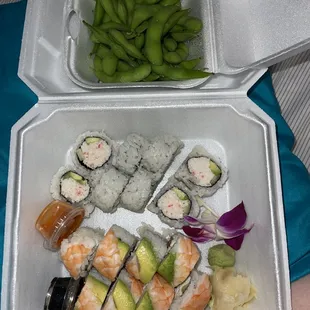 Edamame* Tiger Roll* California Roll*