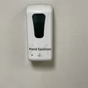 a hand sanitizer
