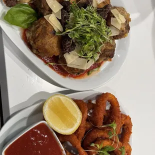 Calamary-shortrib croquette