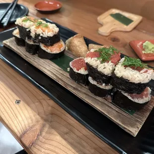 Spicy Sake Maki and Spicy Tuna Maki