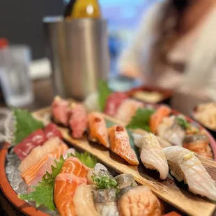 food, sashimi, sushi and sashimi, sushi