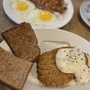 Chicken Fried Steak with Eggs and Hashbrowns